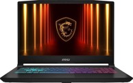 MSI Laptop Katana 15 / Intel Core i5-14450HX, 15.6", 1920 x 1080, 16GB RAM, 512 GB SSD, RTX 5060, 144 Hz, Windows 11 Home